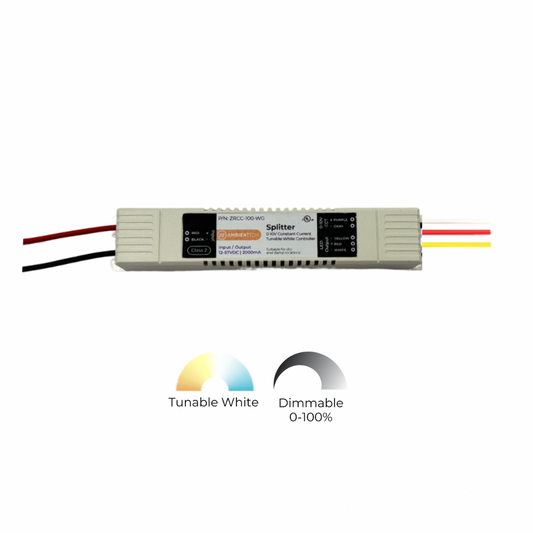 בקר חכם צר מתאים להטמעה בפרופילי תאורה  CCT (2700K-6000K)-100W-180W