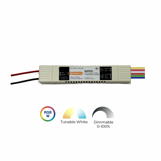 בקר חכם דק במיוחד מתאים להטמעה בפרופילי תאורה: RGB+CCT 100-180W